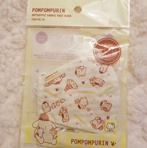 Sanrio Pompompurin face mask kid size